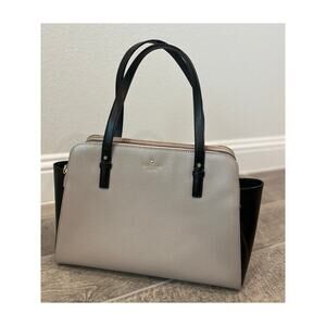 EUC Kate Spade Grand Street Colorblock Lydia Leather Purse w/ Gold Accents